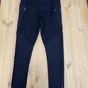 Black Athletic Pants with Zipper Pockets